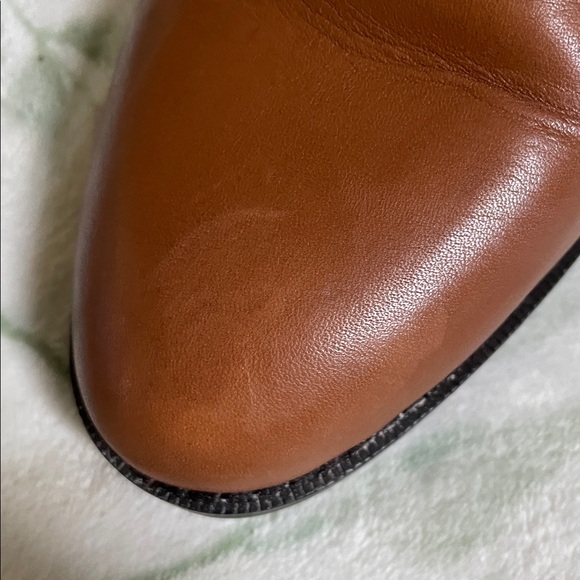 Ralph Lauren Hermione Booties NIB 5.5  Saddle Tan - Picture 4 of 6